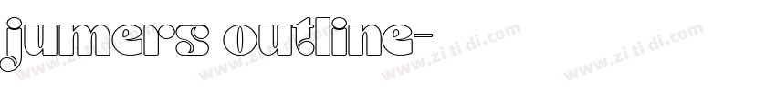 jumers outline字体转换